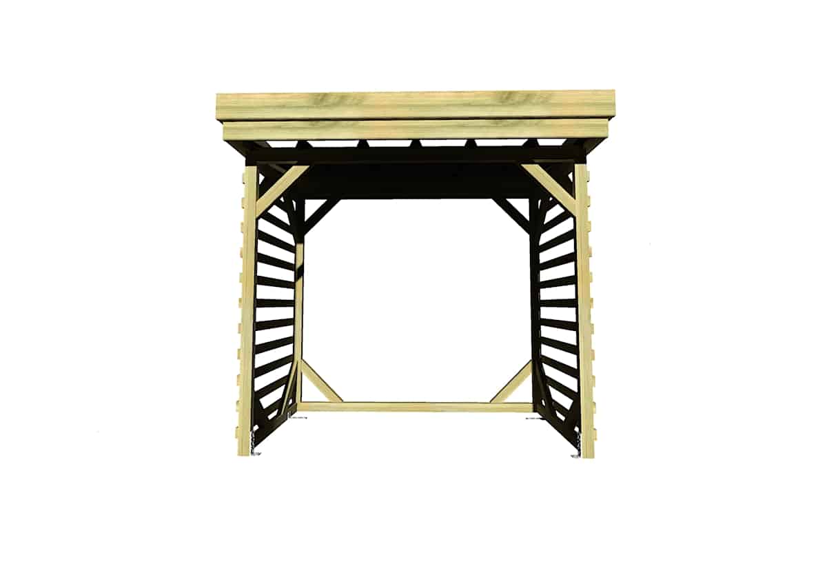 ABRI bûches Bac Acier