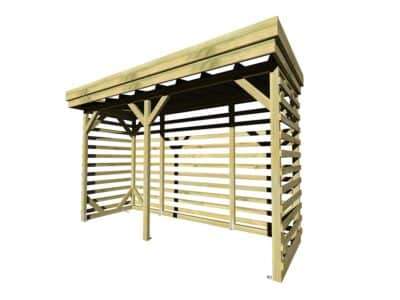 abri bûches, abri français, bois, assembler un abri bûches, abri bûches en bois