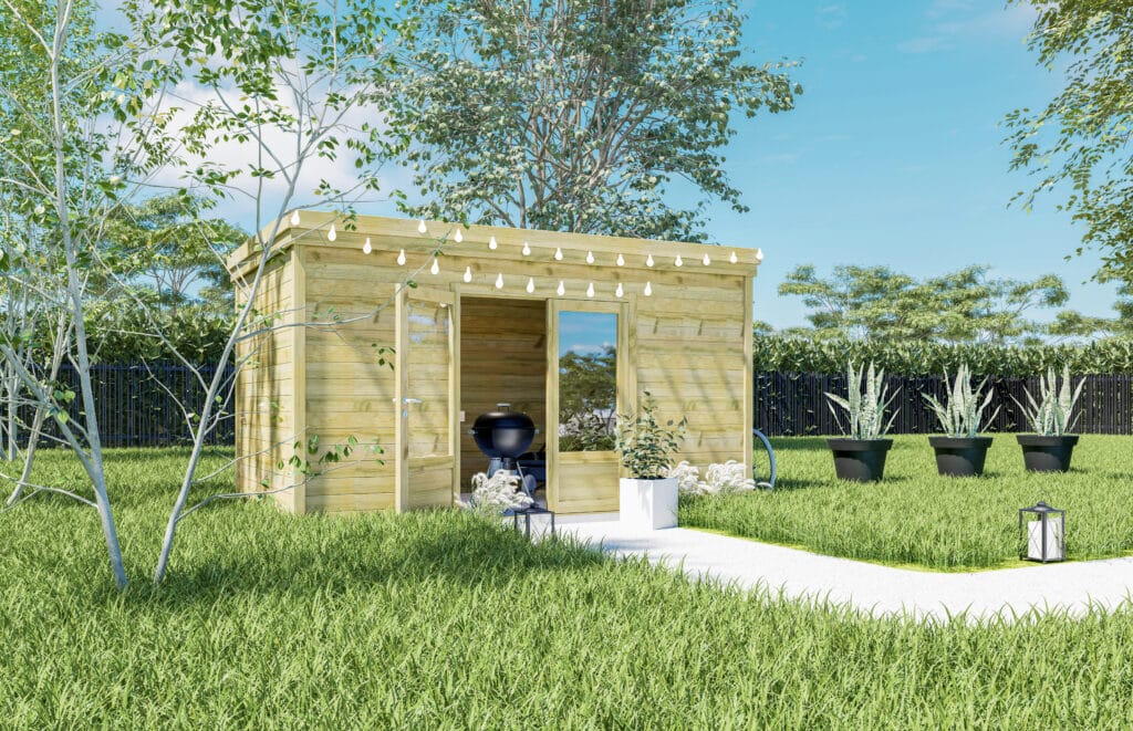 Abri jardin bois 13m2