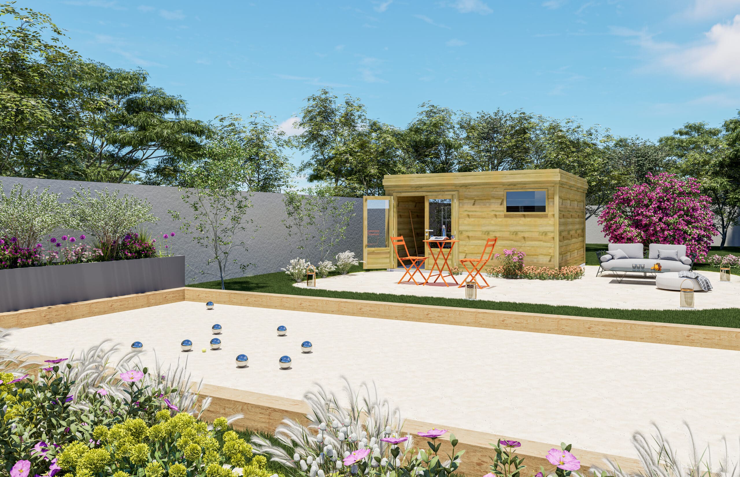 abri de jardin en bois, configurer son abri de jardin, abri français, extérieur