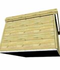 4 AF33x33x210P1PD0F Abri jardin en pin sylvestre autoclave classe 3 avec toiture en bois