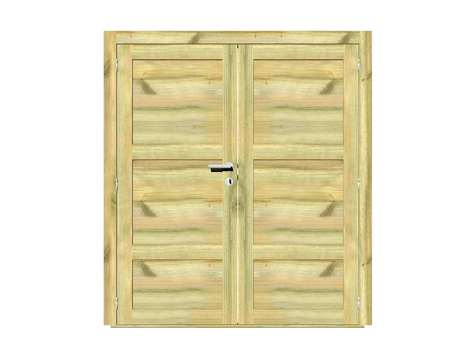 Porte Double Bois Traité Autoclave de 45 mm 