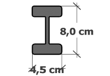 Poteau métallique clôture gris 2,5m