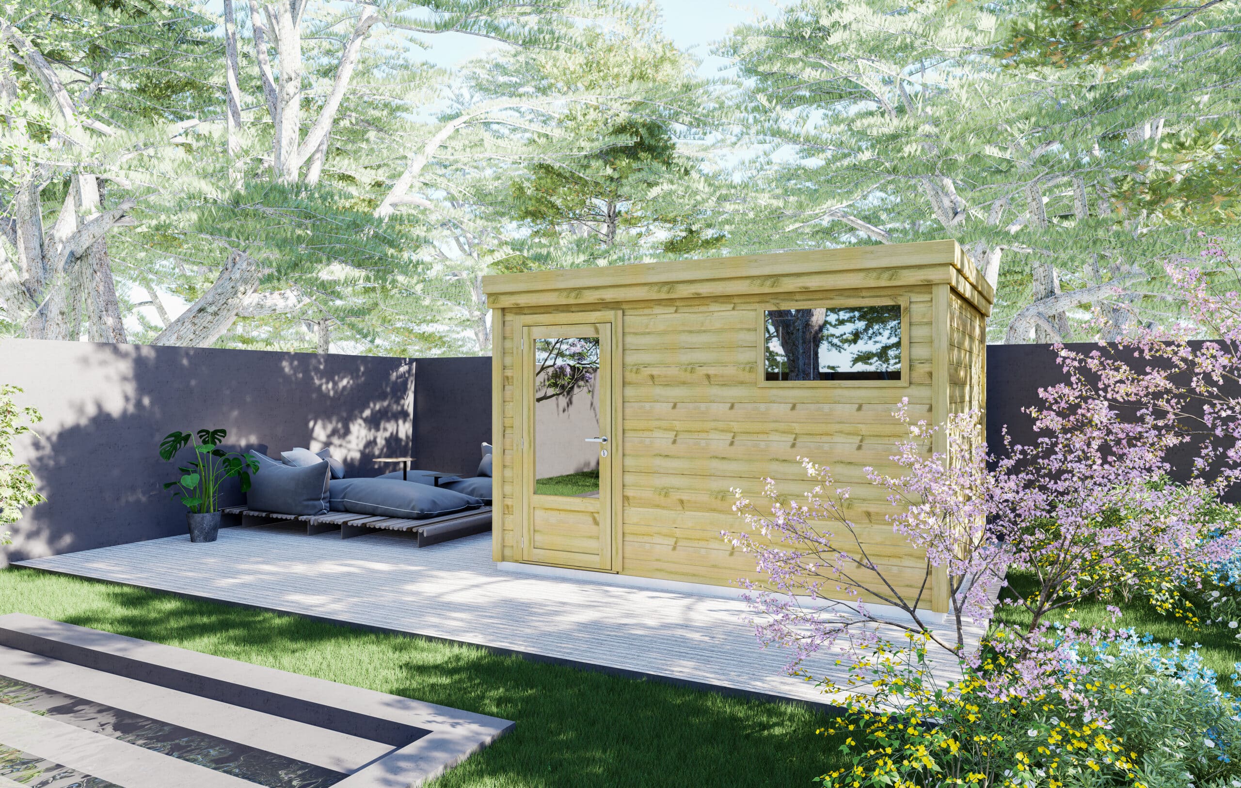 abri de jardin en bois