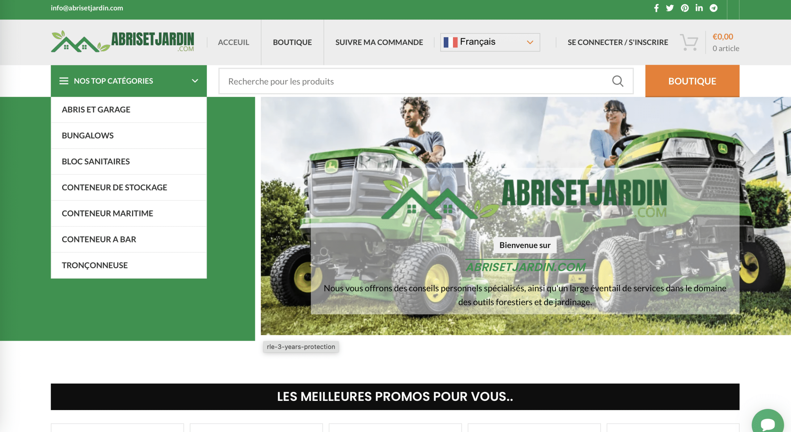 Chez Abri français, nous souhaitons alerter nos clients et visiteurs sur une usurpation d’identité dont nous sommes victimes. Le site abrisetjardin.com se fait passer pour notre entreprise et propose à la vente des abris de jardin et équipements extérieurs qu’il ne livre jamais.