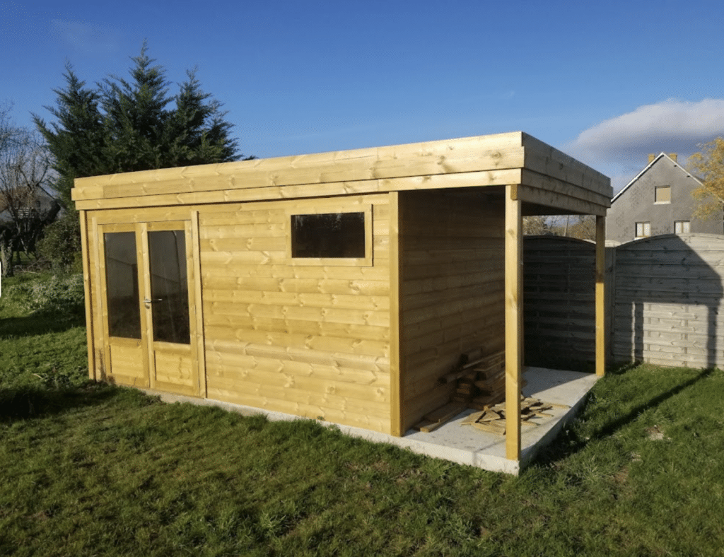 Avis client abri jardin bois