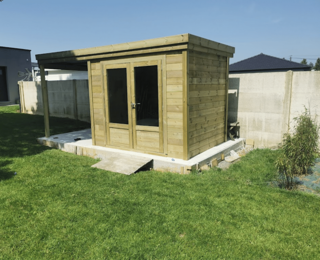 Avis client abri jardin bois