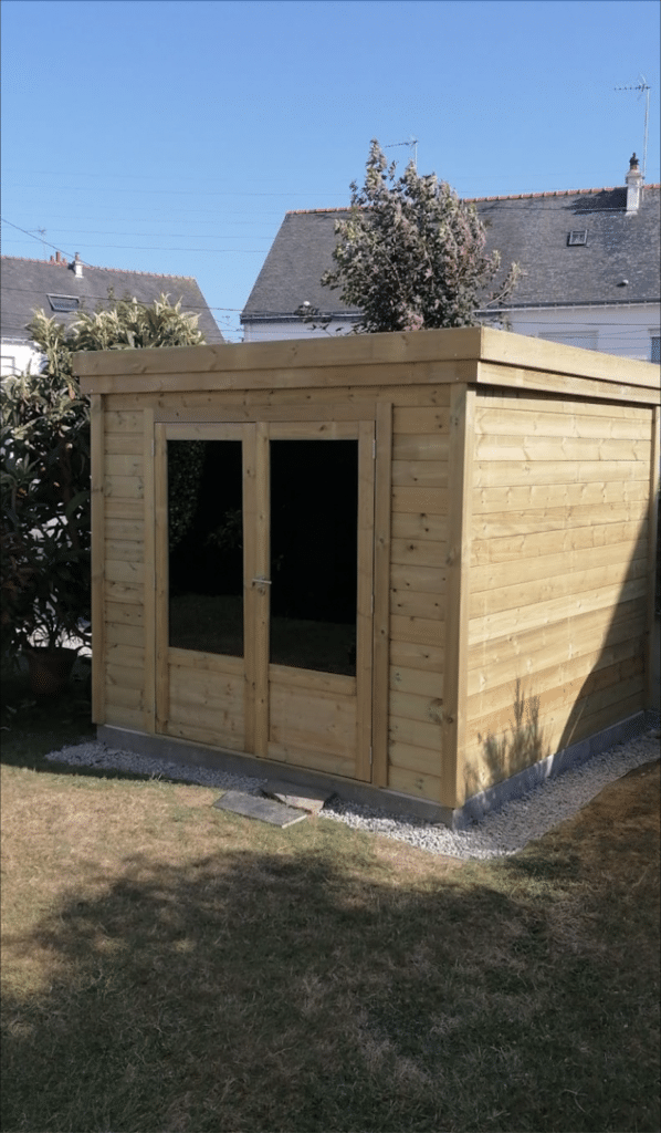 Avis client abri jardin bois