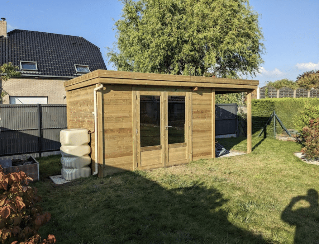 Avis client abri jardin bois