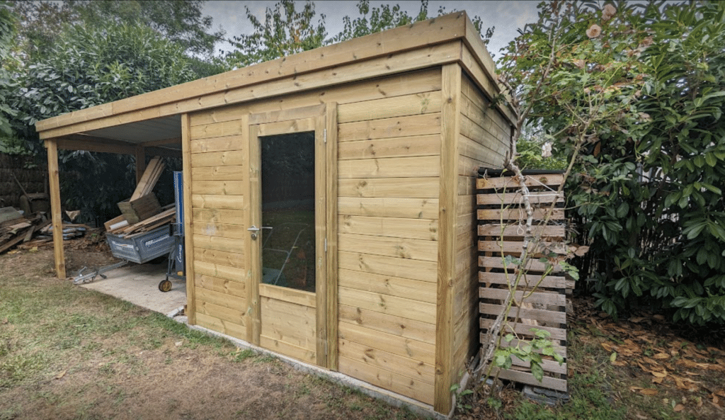 Avis client abri jardin bois