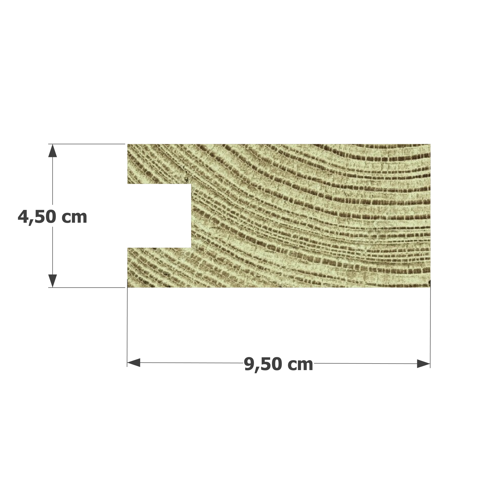 👉 Optez pour un chevron profil U robuste et durable avec notre section 45x95 mm U en pin sylvestre autoclave vert classe 4 ! 💪