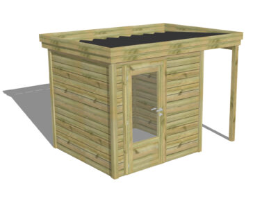 ABRI MADE IN FRANCE Porte simple vitrée | Extension de toiture