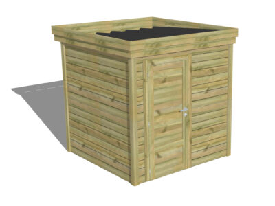 ABRI DE JARDIN CLASSE 3 Porte simple Pleine