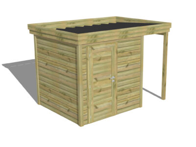 ATELIER EXTERIEUR Porte simple Pleine | Extension de toiture