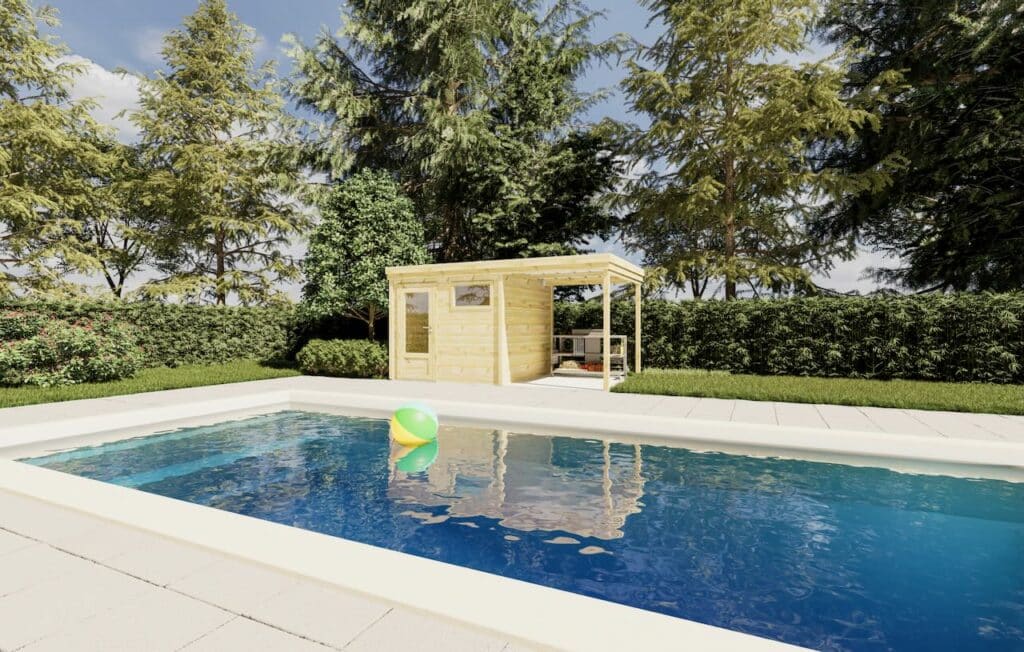 Abri de jardin en bois, été et règles