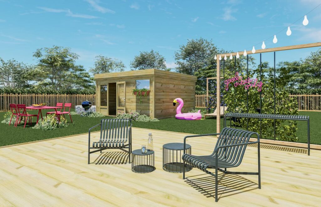 abri de jardin en bois (possibilité studio ?)