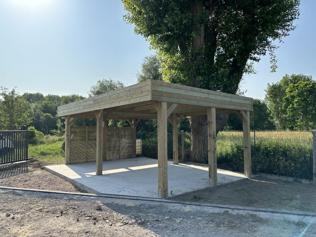 Carport bois double sur mesure