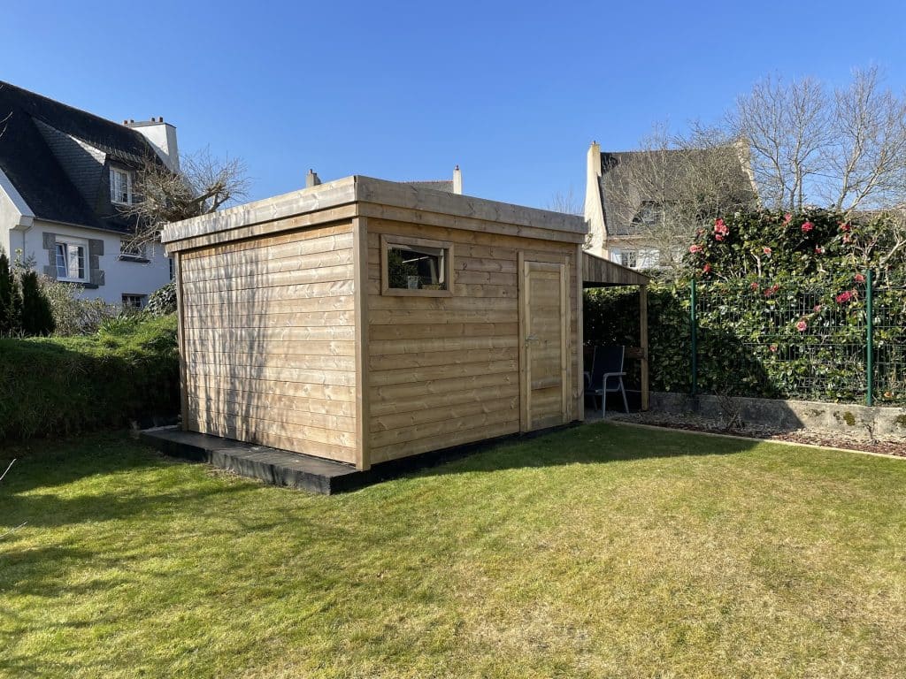Avis client abri jardin bois