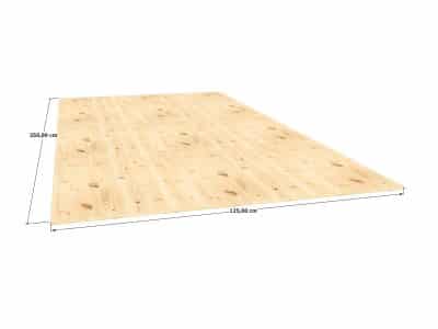 Panneau bois épicéa 3 plis pour abri jardin, carport ou appentis