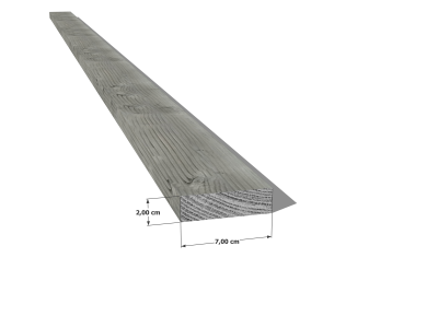 Latte en pin sylvestre traité autoclave gris classe 3 – Section 20x70 mm