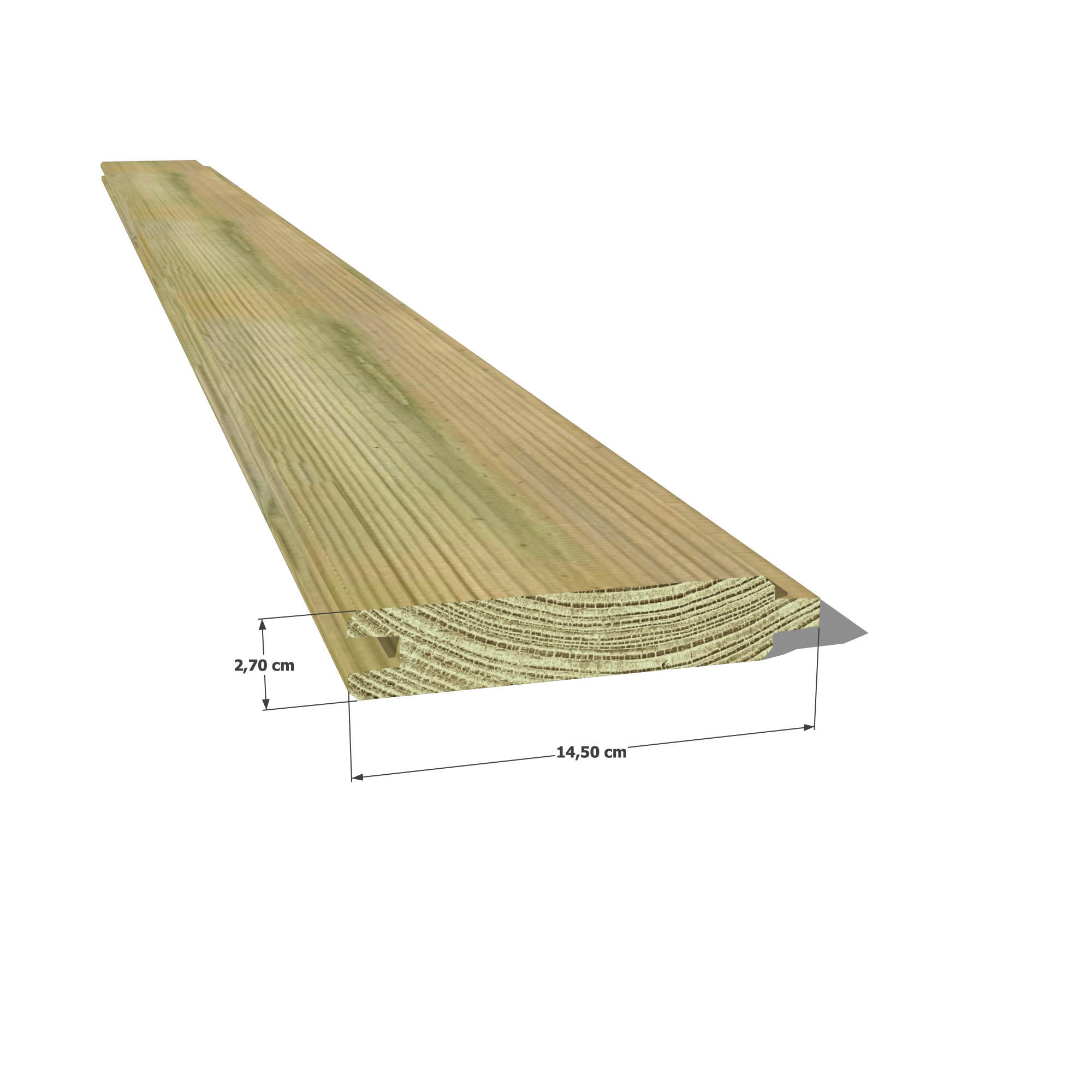 👉 Optez pour une solution solide et esthétique avec notre planche emboîtable en pin sylvestre 27x130 mm autoclave vert classe 4 ! 💪