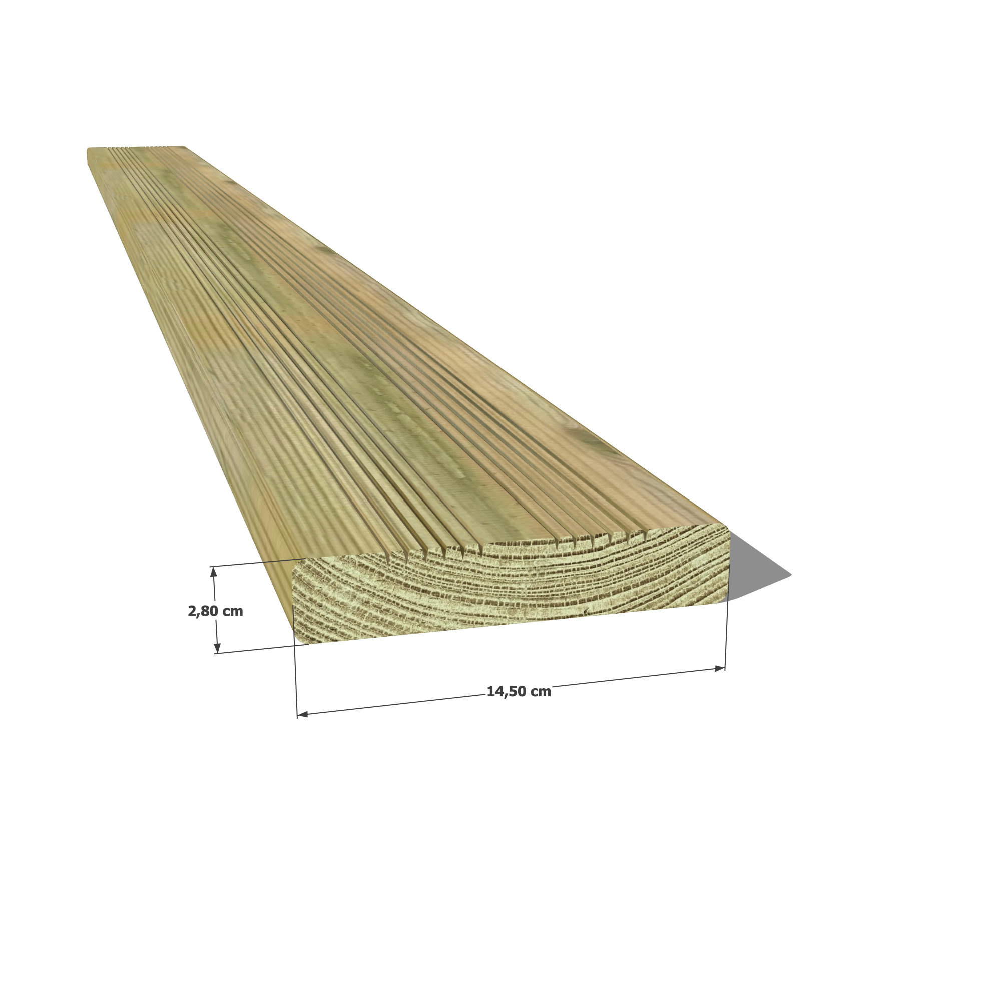 👉 Optez pour une terrasse robuste et esthétique avec notre lame en pin sylvestre 27x145 mm autoclave vert classe 4 ! 💪