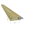 45x95 H 👉 Optez pour un chevron profil H robuste et durable avec notre section 45x95 mm H en pin sylvestre autoclave vert classe 4 ! 💪
