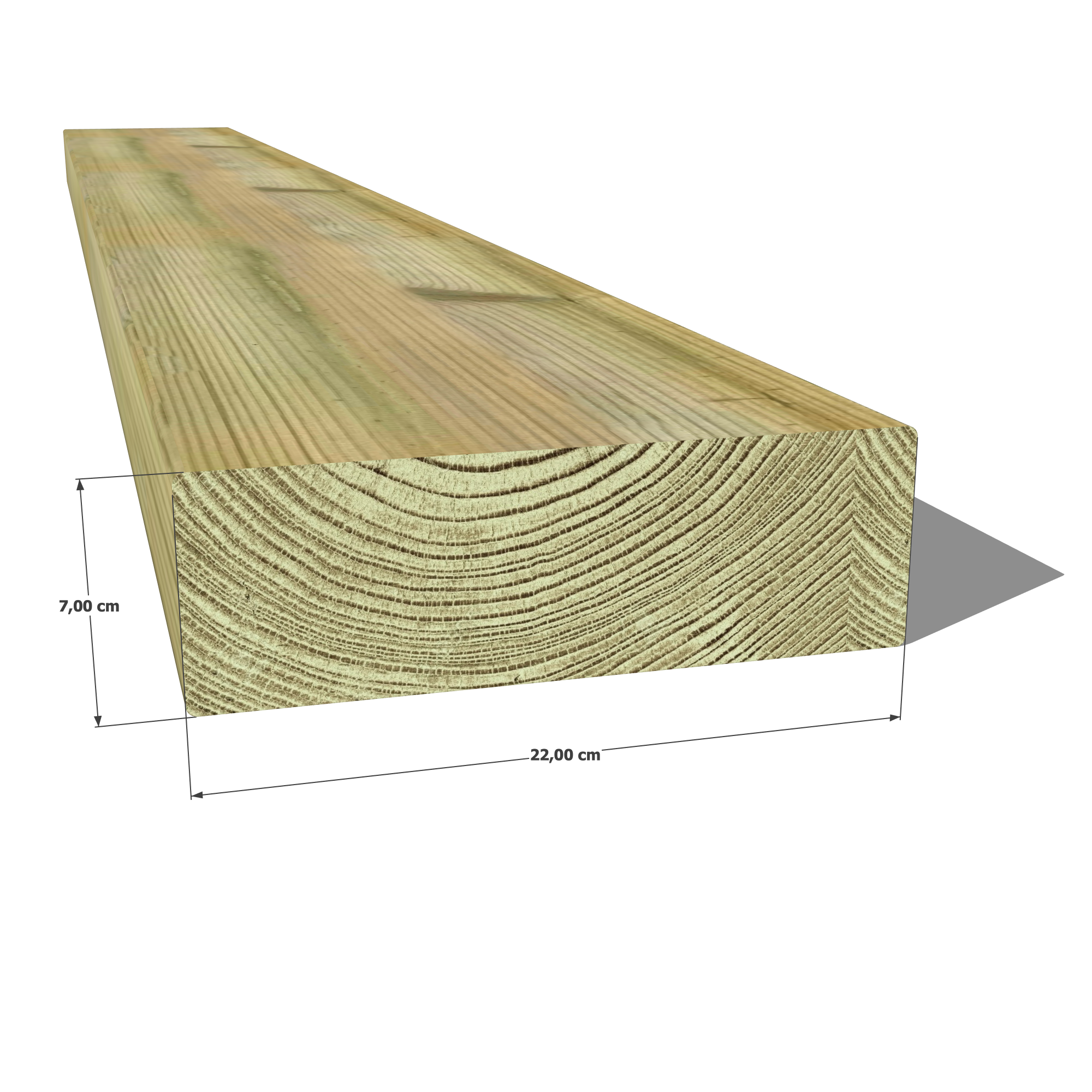 👉 Optez pour un madrier robuste et durable avec notre section 70x220 mm en pin sylvestre autoclave vert classe 4 ! 💪