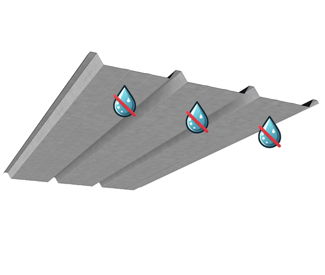 Optez pour notre bac acier gris anthracite RAL 7016 avec film anti-condensation, la solution idéale pour vos toitures et bardages, alliant résistance, confort et esthétique moderne. Grâce à son revêtement anti-condensation intégré, il limite la formation d’humidité sous la toiture et protège durablement vos abris et bâtiments. ✅