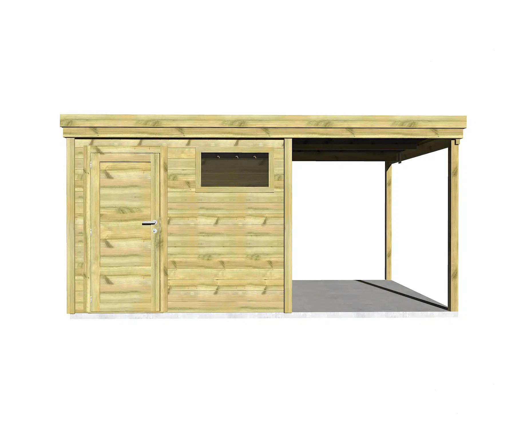 Abri de jardin bois Abri Français — modèle large