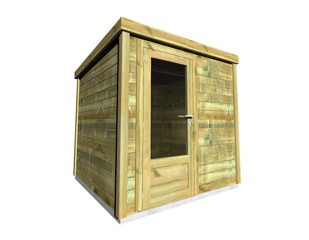 Abri de jardin bois Abri Français — modèle compact