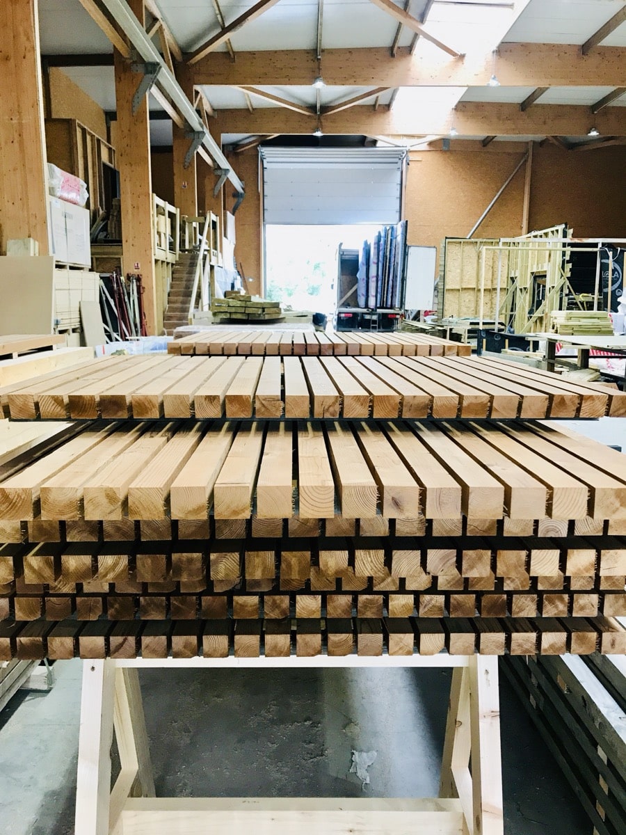 Atelier Abri Français Illies — usinage abri de jardin démarre dès réception du virement