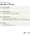 Latte en pin sylvestre traité par trempage noir classe 3 – Section 20x70 mm, commande et livraison, Abri Français