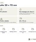 Latte en pin sylvestre traité par trempage noir classe 3 – Section 20x70 mm, en bref, Abri Français