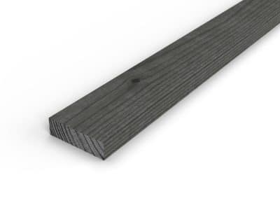 Latte 20x70 noire en pin sylvestre traité par trempage, rabotée : pièce seule