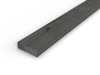 Latte en pin sylvestre traité par trempage noir classe 3 – Section 20x70 mm, vue principale, Abri Français