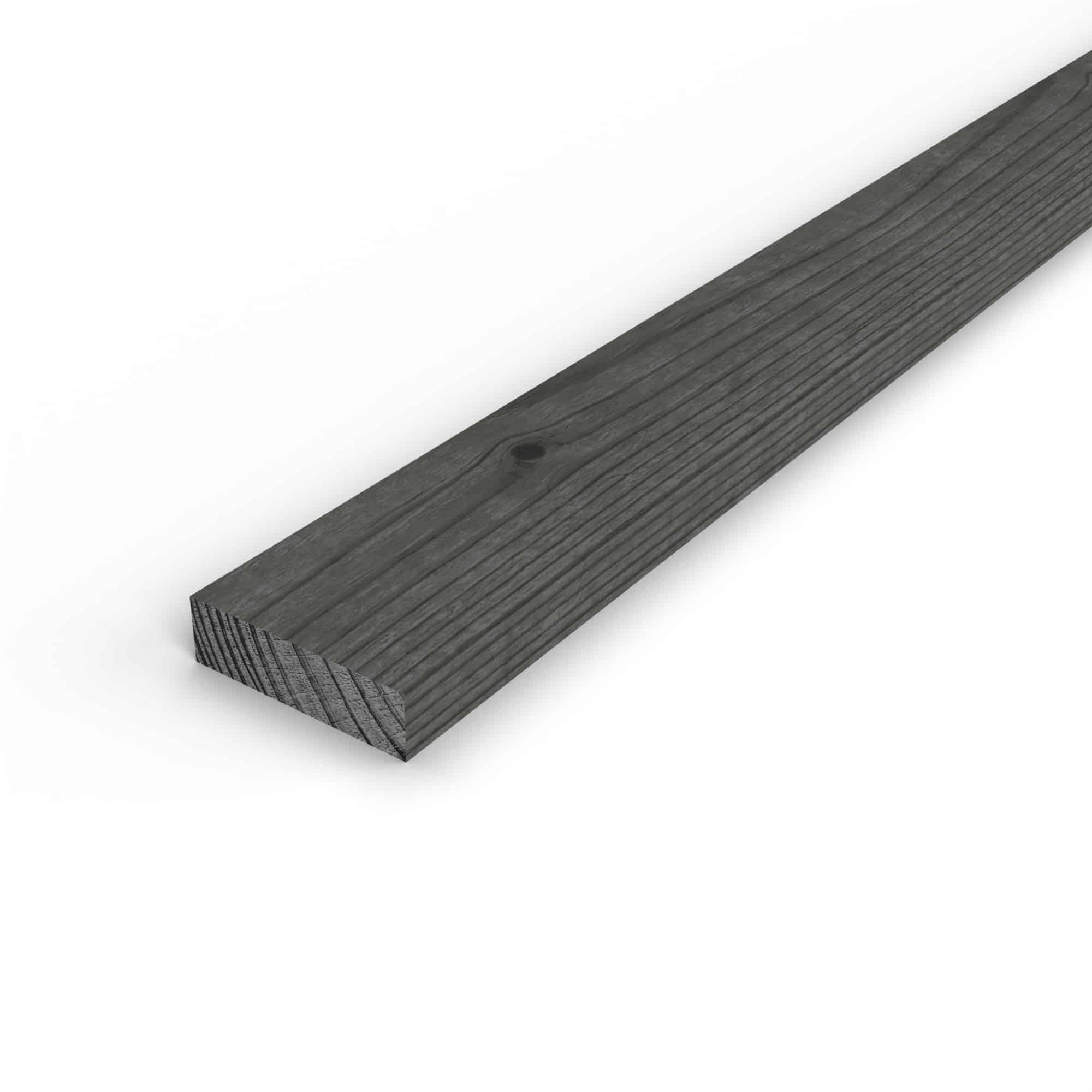 Latte en pin sylvestre traité par trempage noir classe 3 – Section 20x70 mm, vue principale, Abri Français