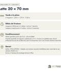 Latte en pin sylvestre traité autoclave vert classe 4 – Section 20x70 mm, commande et livraison, Abri Français