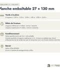 Planche emboîtable en pin sylvestre traité autoclave vert classe 4 – Section 27x130 mm, commande et livraison, Abri Français