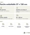 Planche emboîtable en pin sylvestre traité autoclave vert classe 4 – Section 27x130 mm, en bref, Abri Français