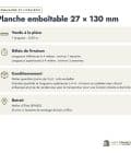 Planche emboîtable en pin sylvestre traité autoclave gris classe 3 – Section 27x130 mm, commande et livraison, Abri Français
