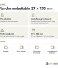 Planche emboîtable en pin sylvestre traité autoclave gris classe 3 – Section 27x130 mm, en bref, Abri Français