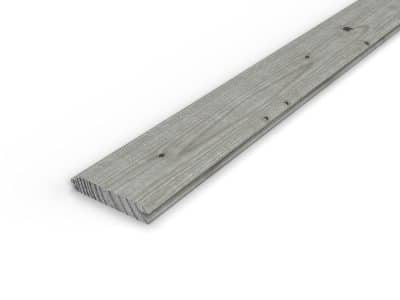 Planche emboîtable en pin sylvestre traité autoclave gris classe 3 – Section 27x130 mm, vue principale, Abri Français