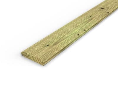 Planche emboîtable 27x130 en pin sylvestre autoclave vert : pièce seule