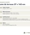 Lame terrasse pin gris 27x145 mm, face rainurée ou lisse : commande livraison