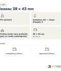 Tasseau en pin sylvestre traité autoclave noir – Section 28x42 mm, en bref, Abri Français