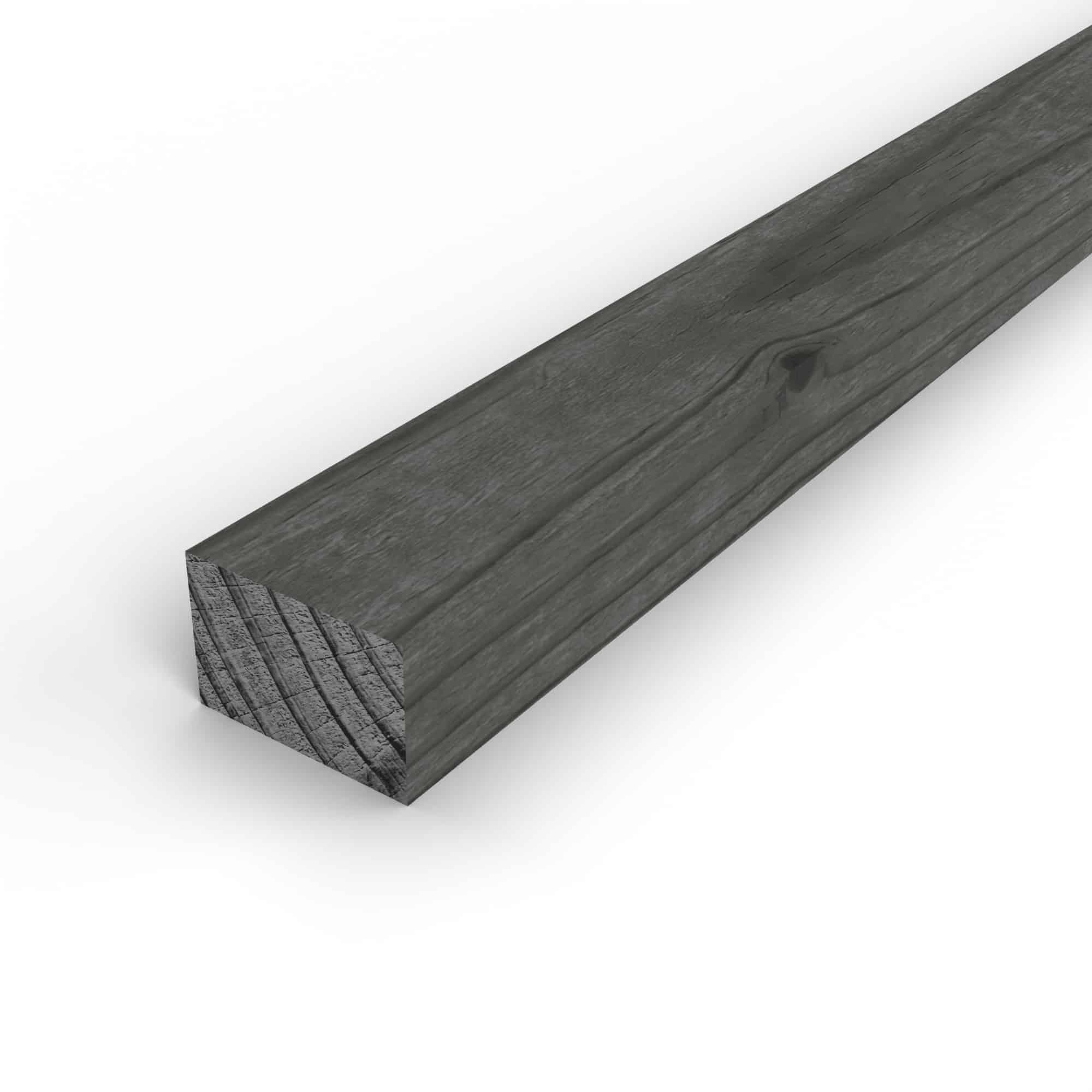 Tasseau en pin sylvestre traité autoclave noir – Section 28x42 mm, vue principale, Abri Français