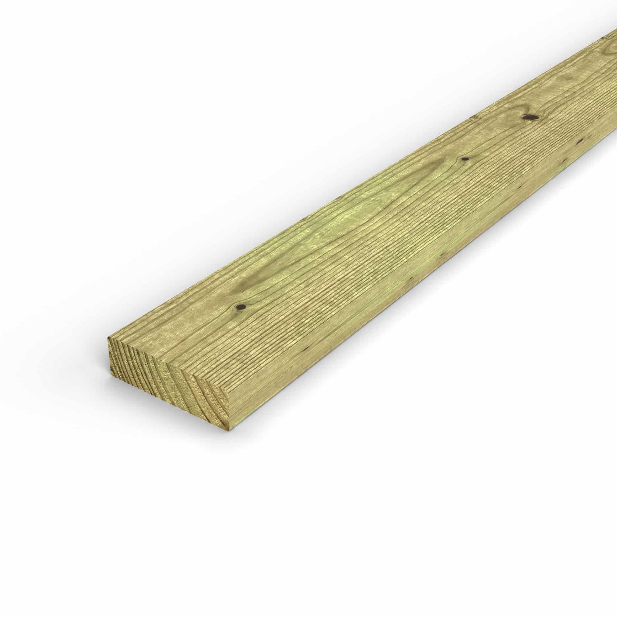 Madrier / Chevron en pin sylvestre traité autoclave vert classe 4 – Section 45x145 mm, vue principale, Abri Français