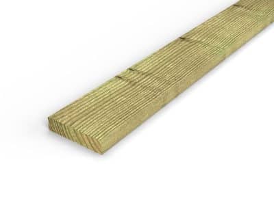 Madrier / Chevron en pin sylvestre traité autoclave vert classe 4 – Section 45x195 mm, vue principale, Abri Français