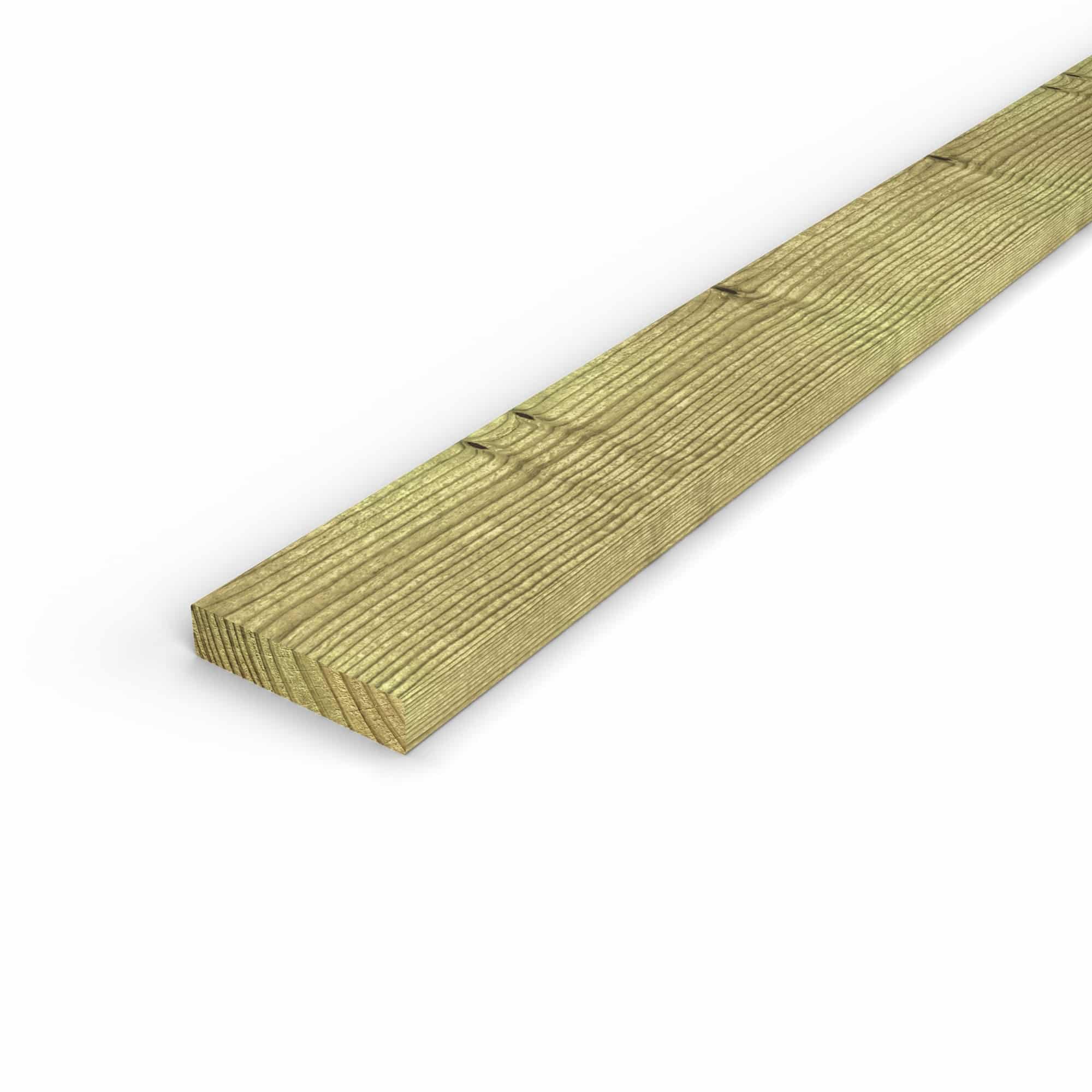 Madrier / Chevron en pin sylvestre traité autoclave vert classe 4 – Section 45x195 mm, vue principale, Abri Français